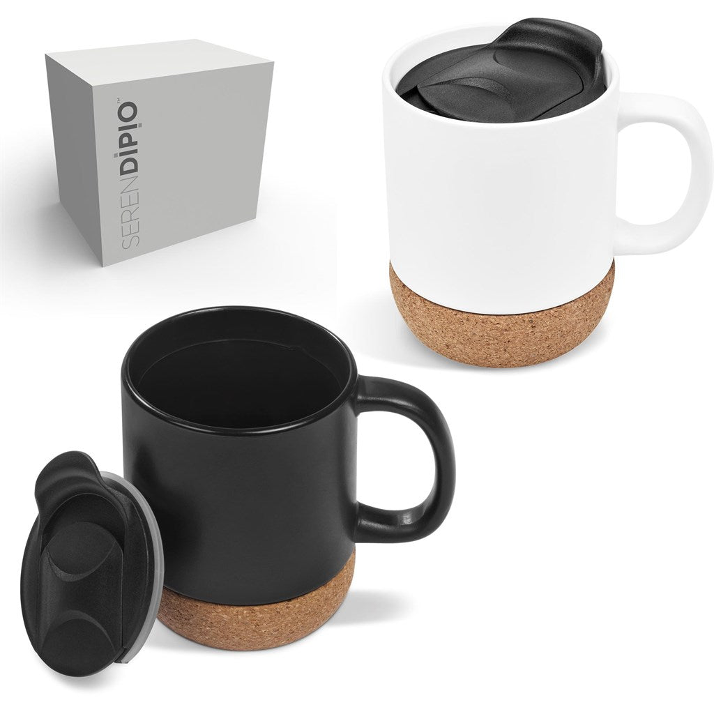 Serendipio Sienna Cork & Ceramic Coffee Mug - 340ml — Print Fast Express