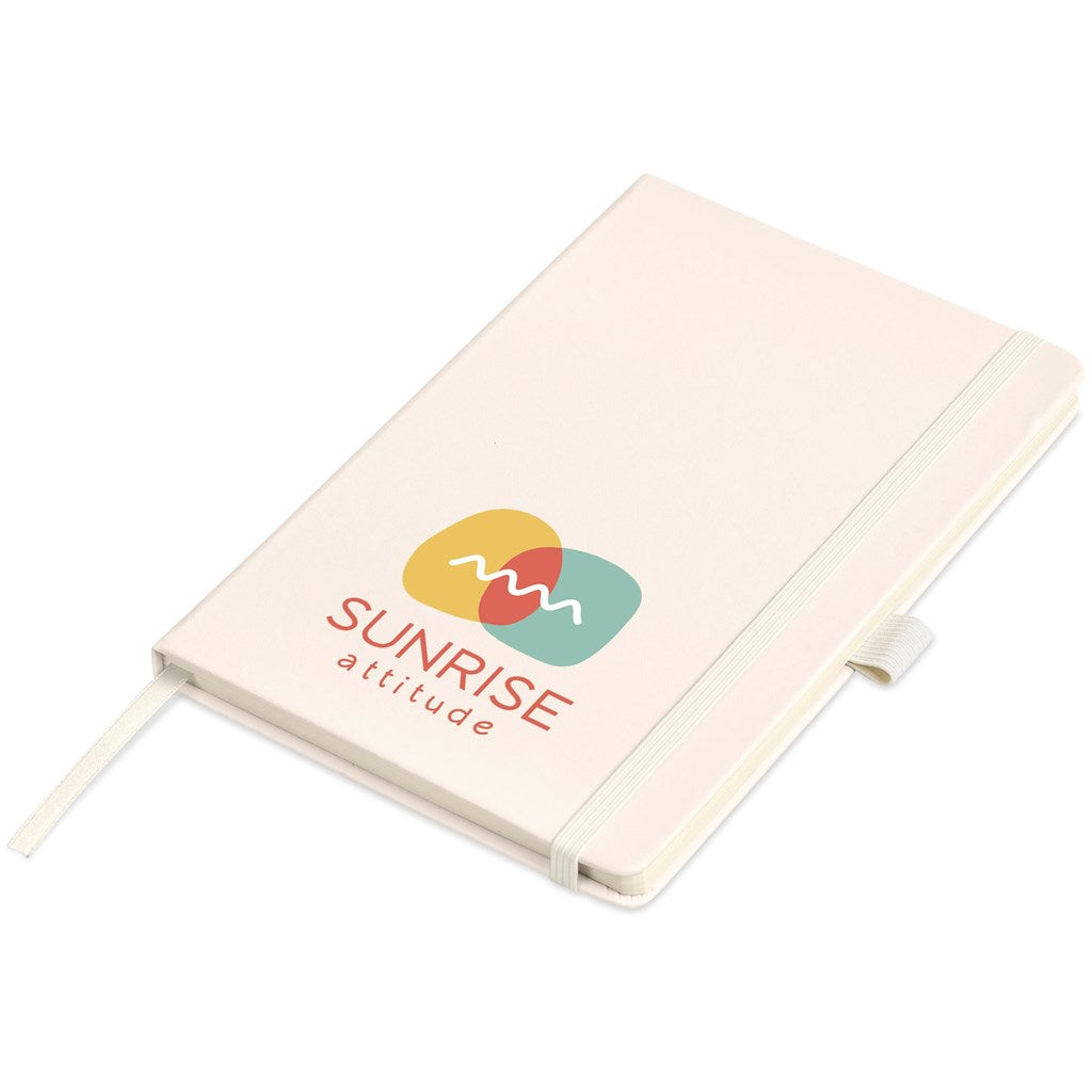 Altitude Stanford A5 Hard Cover Notebook in Cream — Print Fast Express