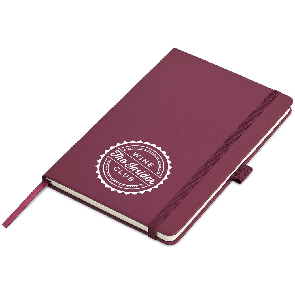 Altitude Stanford A5 Hard Cover Notebook in Maroon — Print Fast Express