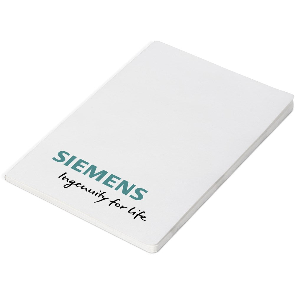 Altitude Jotter A5 Soft Cover Notebook in Solid White — Print Fast Express