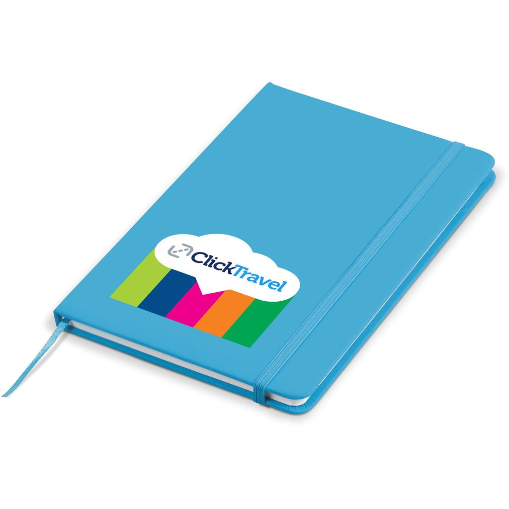 Altitude Omega A5 Hard Cover Notebook in Light Blue — Print Fast Express