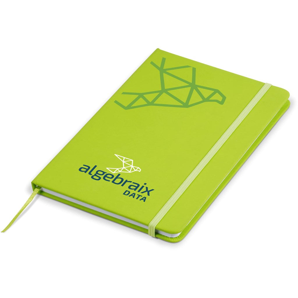 Altitude Omega A5 Hard Cover Notebook in Lime — Print Fast Express