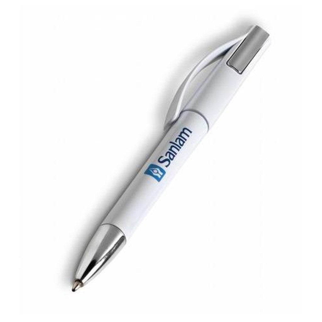 Altitude Matrix Ball Pen in Solid White — Print Fast Express