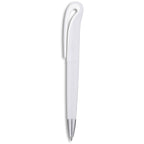 Altitude Sickle Ball Pen in Solid White — Print Fast Express