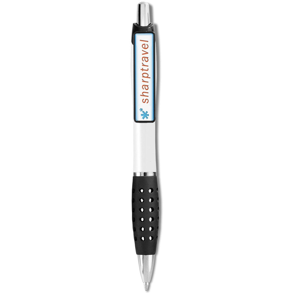 Altitude Billboard Dome Ball Pen in Solid White — Print Fast Express
