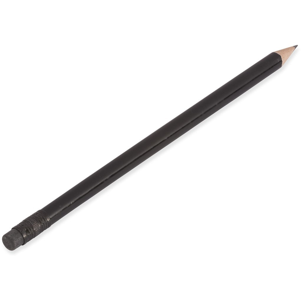 Altitude Brainiac Wooden Pencil in Black — Print Fast Express