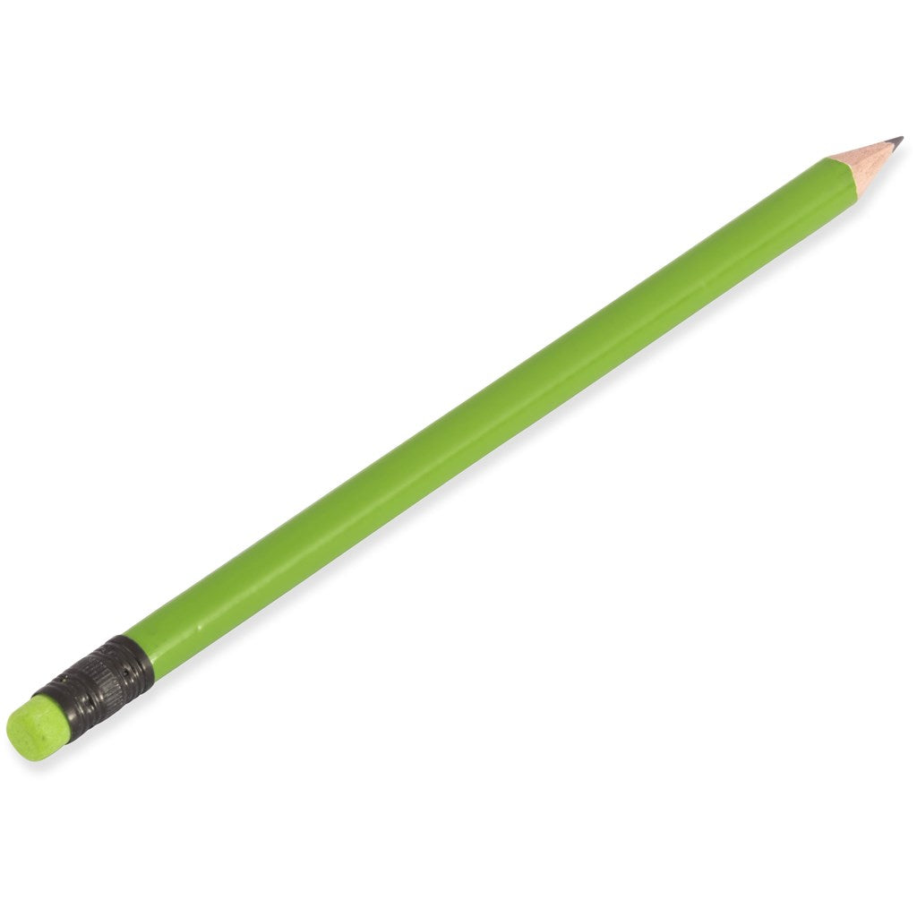 Altitude Brainiac Wooden Pencil in Lime — Print Fast Express