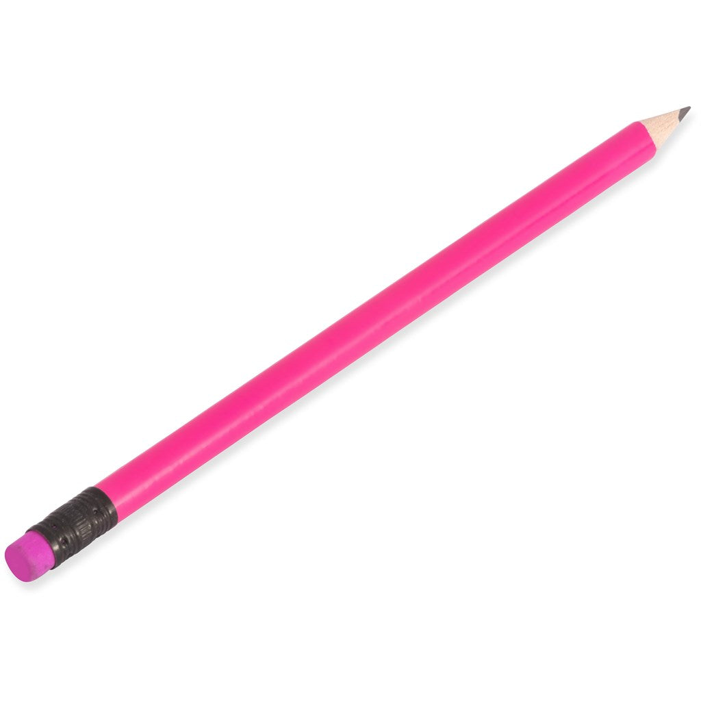 Altitude Brainiac Wooden Pencil in Pink — Print Fast Express