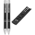 Electra Ball Pen & Pencil Set in Black — Print Fast Express