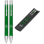 Electra Ball Pen & Pencil Set in Green — Print Fast Express