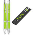 Electra Ball Pen & Pencil Set in Lime — Print Fast Express