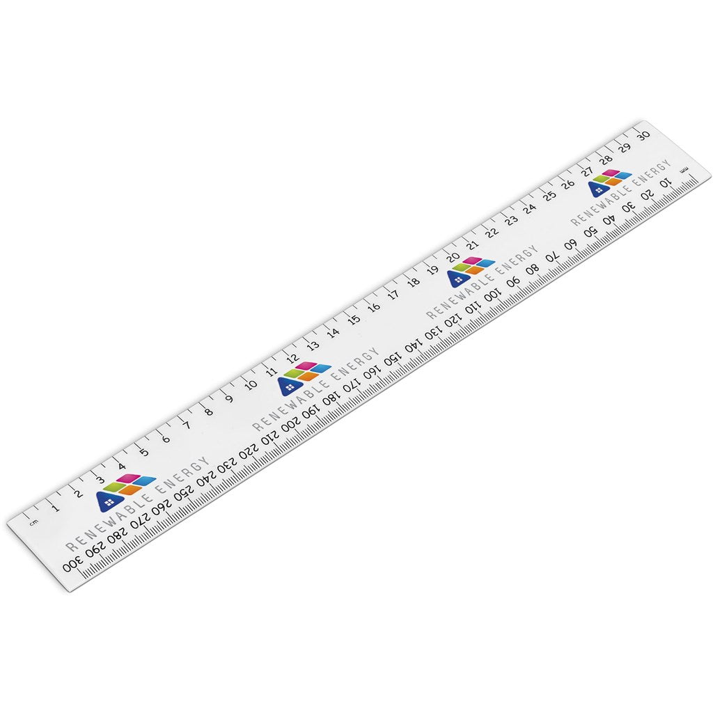 Altitude Frontline 30cm Ruler in Solid White — Print Fast Express