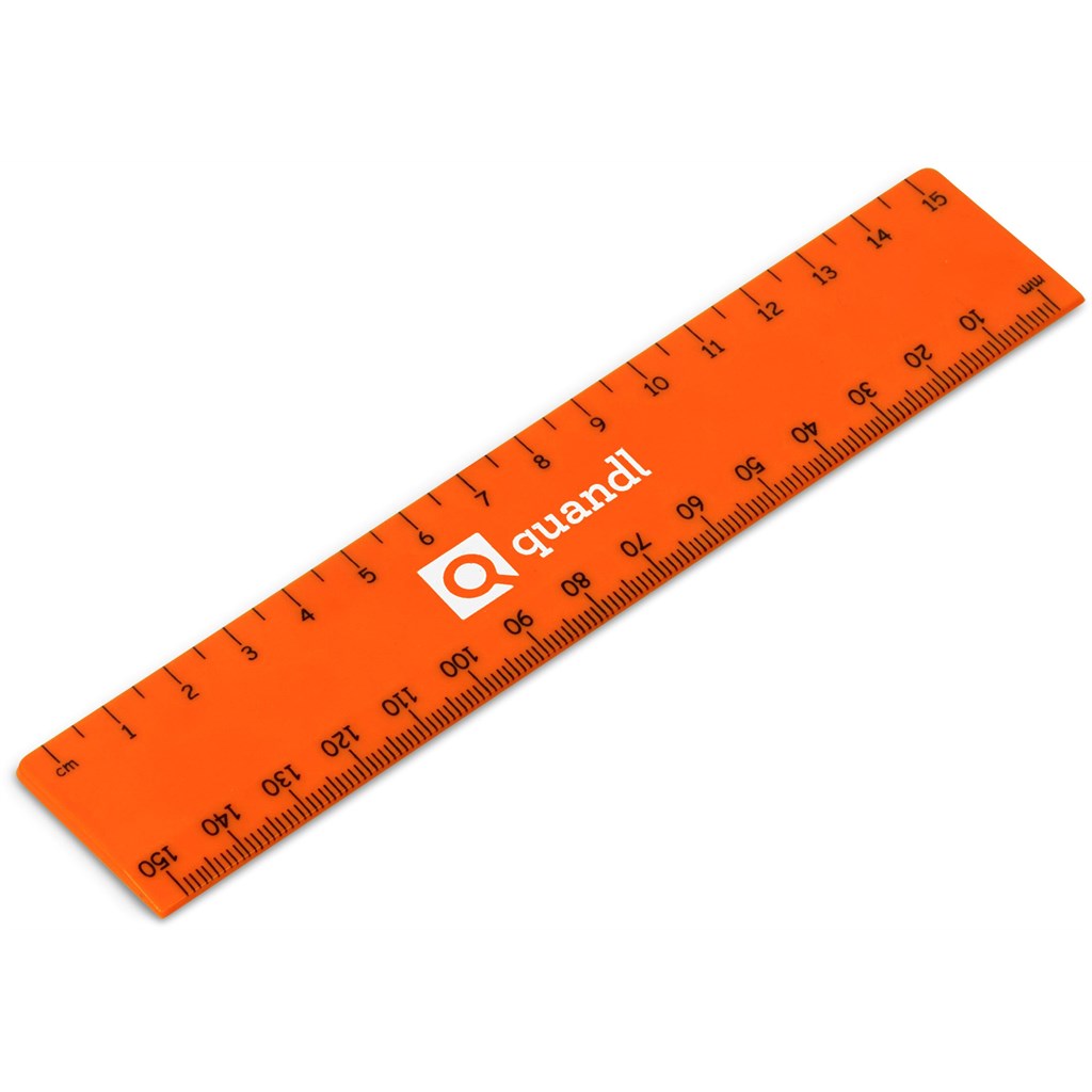 Altitude Scholastic 15cm Ruler in Orange — Print Fast Express