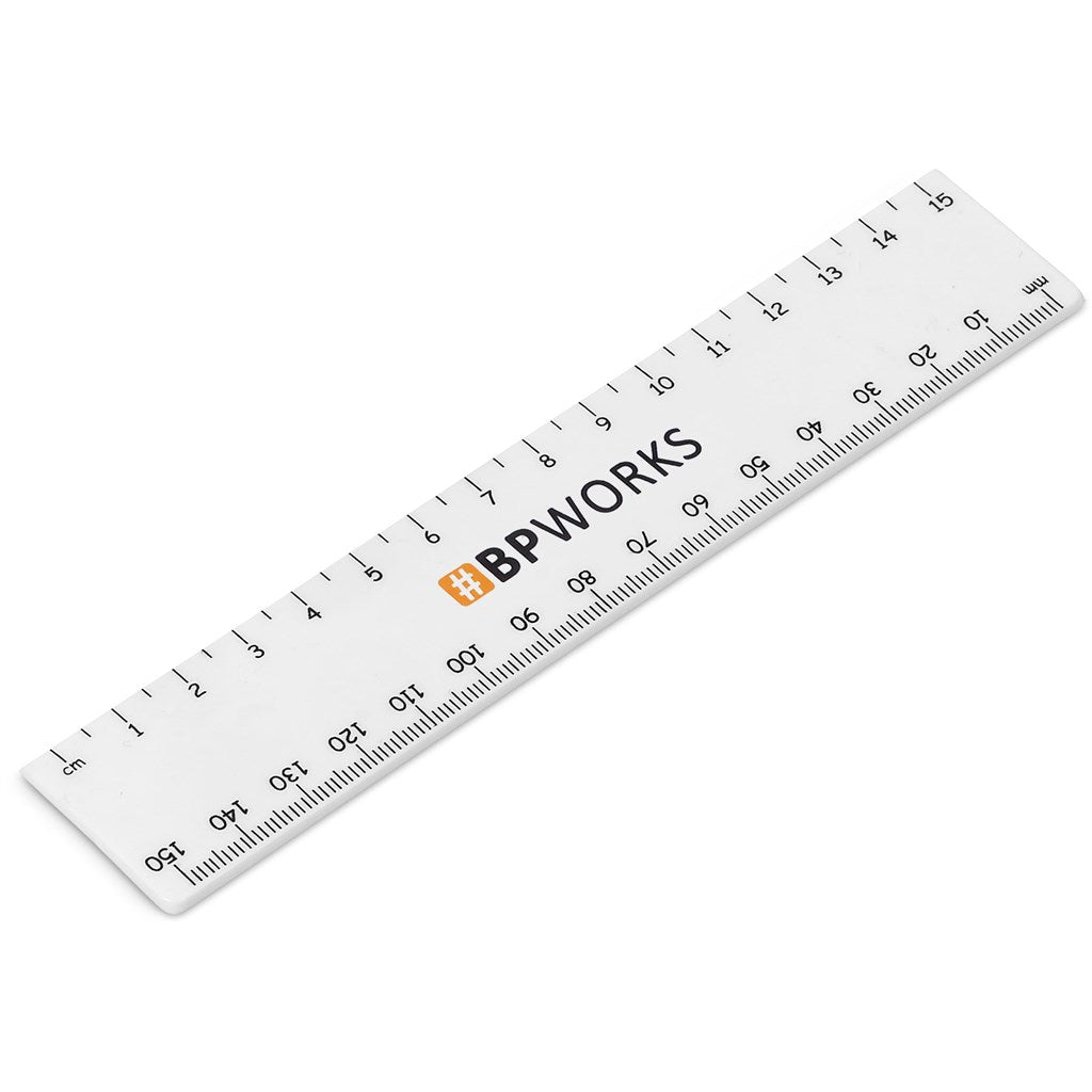 Altitude Scholastic 15cm Ruler in Solid White — Print Fast Express