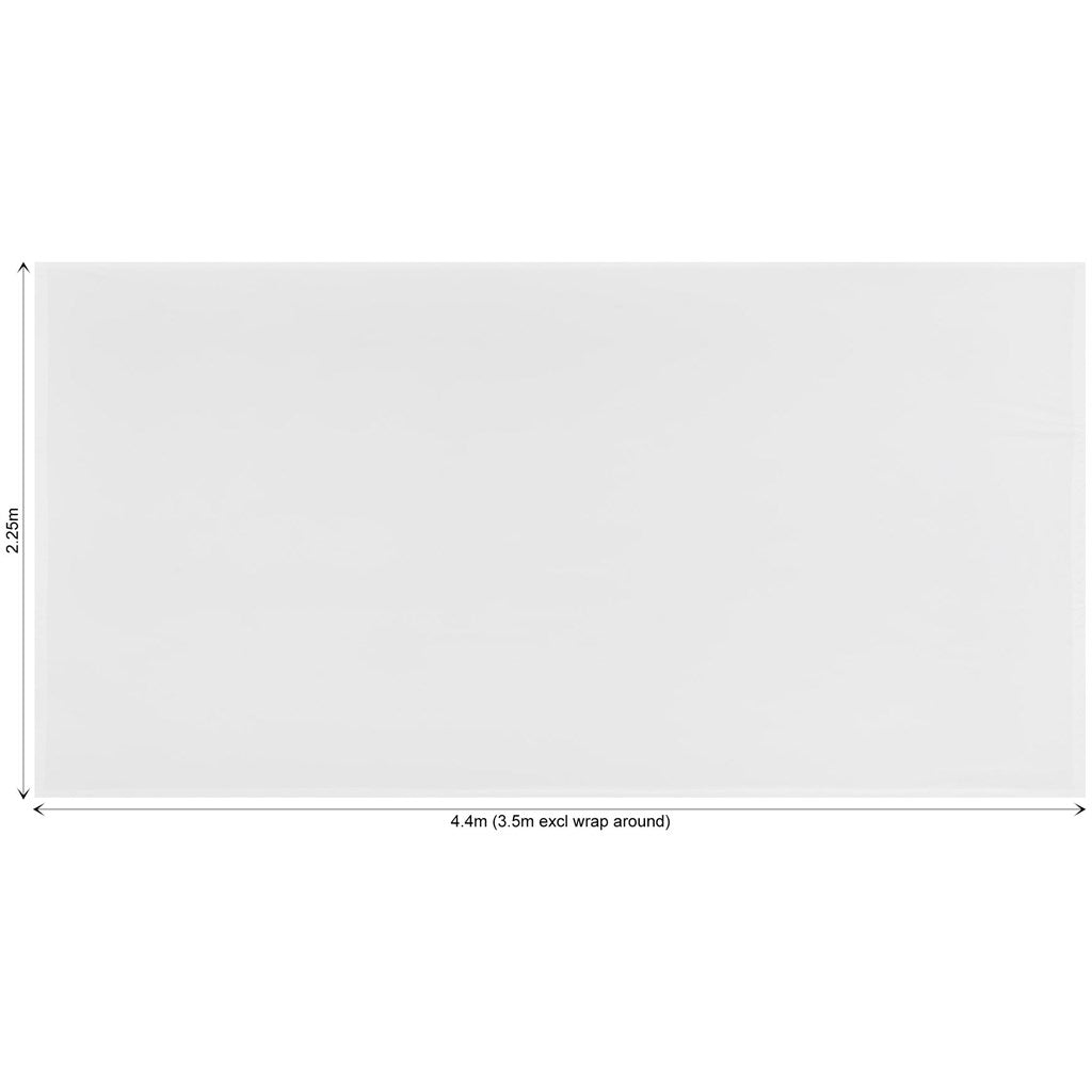 Legend Curved Banner Wall Skin with Wings 4.4m x 2.25m (Excludes Hardware) — Print Fast Express