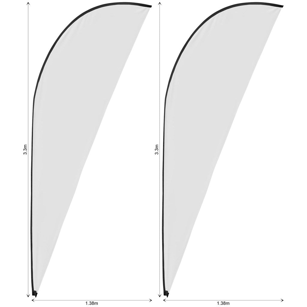 Legend 3m Sublimated Sharkfin Flying Banner Skin - Set Of 2 (Excludes Hardware) — Print Fast Express