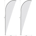 Legend 4m Sublimated Sharkfin Flying Banner Skin - Set Of 2 (Excludes Hardware) custom branded with your logo