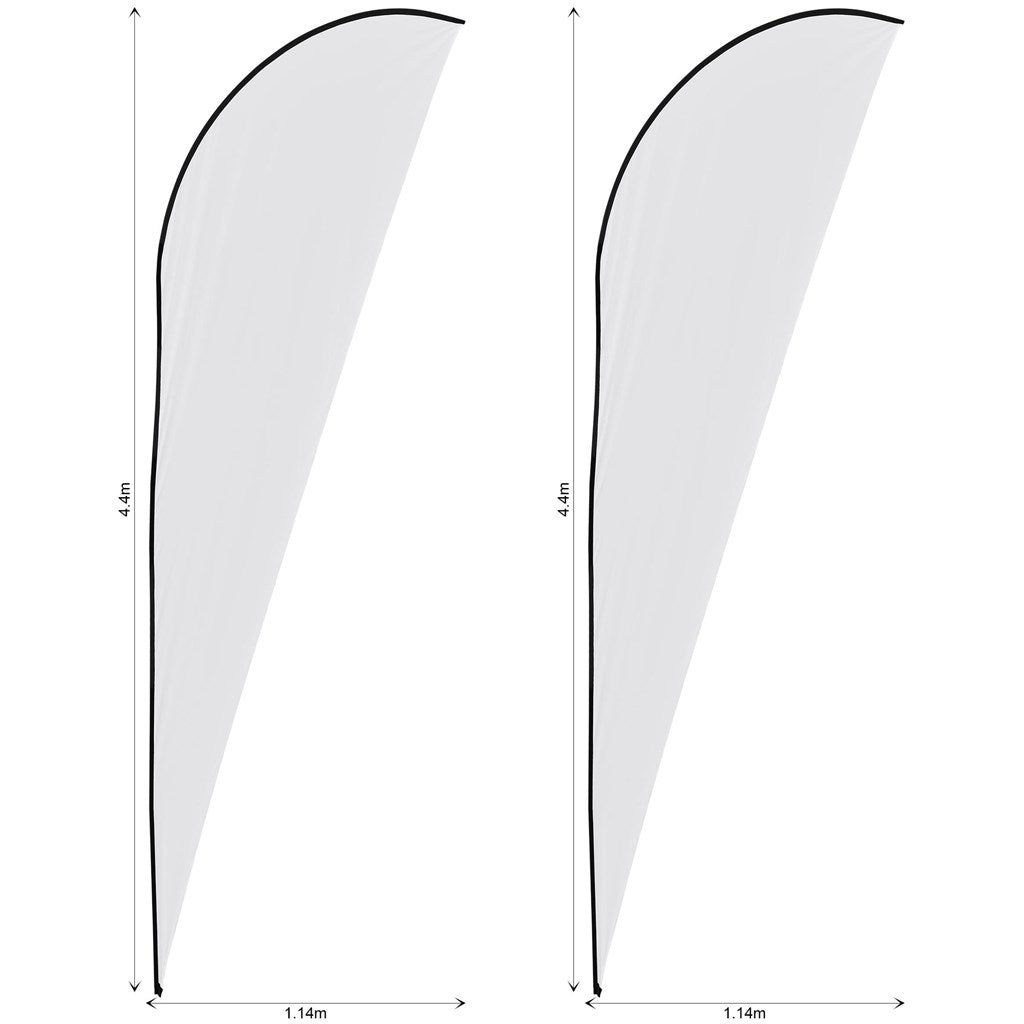Legend 4m Sublimated Sharkfin Flying Banner Skin - Set Of 2 (Excludes Hardware) — Print Fast Express
