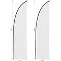 Legend 2m Sublimated Arcfin Flying Banner Skin - Set Of 2 (Excludes Hardware) custom branded with your logo