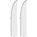 Legend 3m Sublimated Arcfin Flying Banner Skin - Set Of 2 (Excludes Hardware) custom branded with your logo