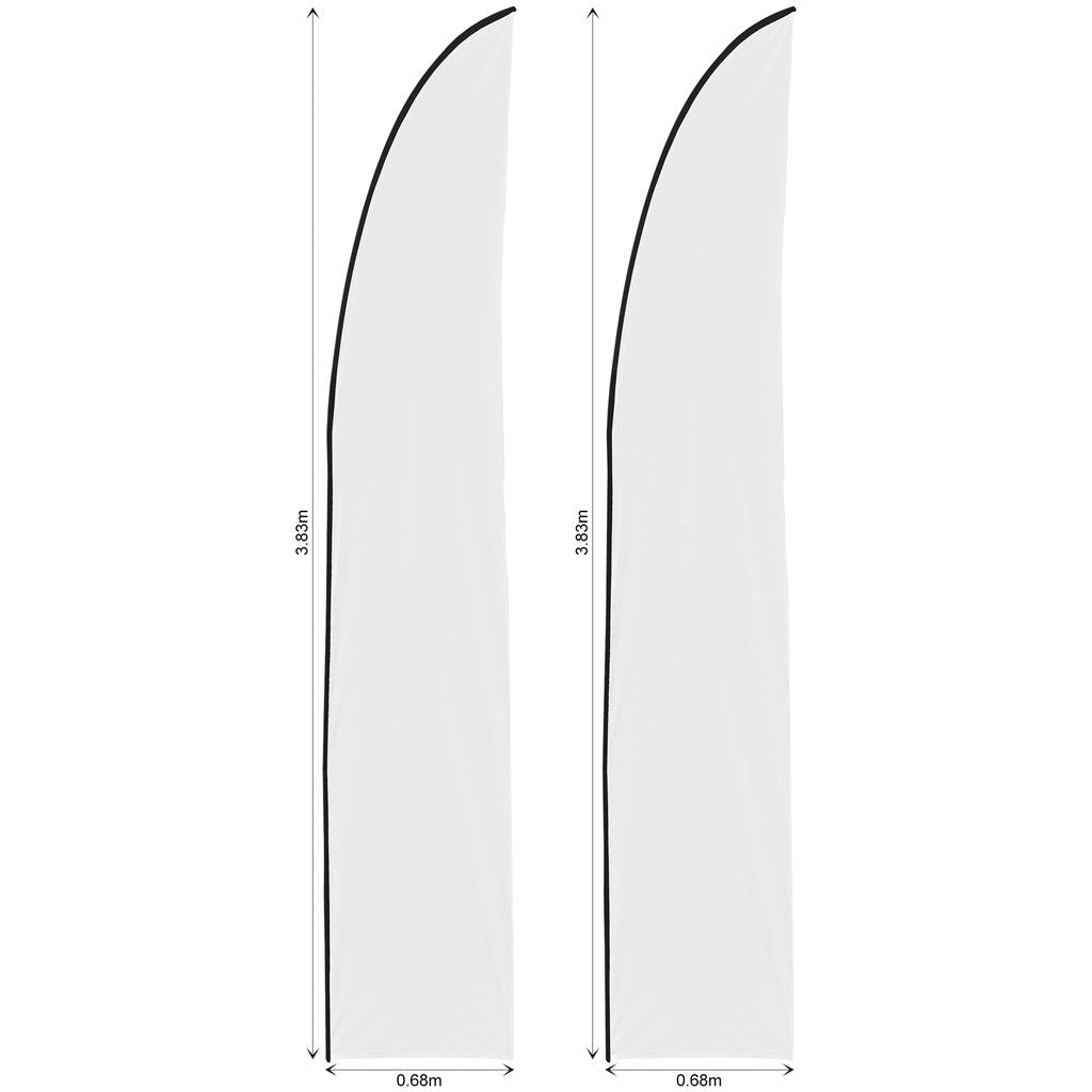 Legend 3m Sublimated Arcfin Flying Banner Skin - Set Of 2 (Excludes Hardware) — Print Fast Express