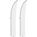 Legend 4m Sublimated Arcfin Flying Banner Skin - Set Of 2 (Excludes Hardware) custom branded with your logo