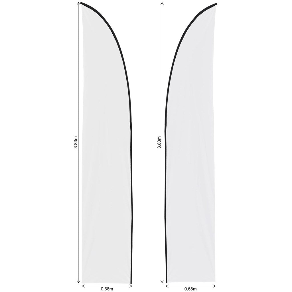 Legend 3m Sublimated Arcfin Double-Sided Flying Banner Skin (Excludes Hardware) — Print Fast Express