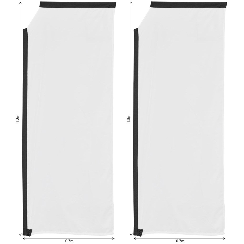Legend 2m Sublimated Telescopic Flying Banner Skin - Set Of 2 (Excludes Hardware) — Print Fast Express