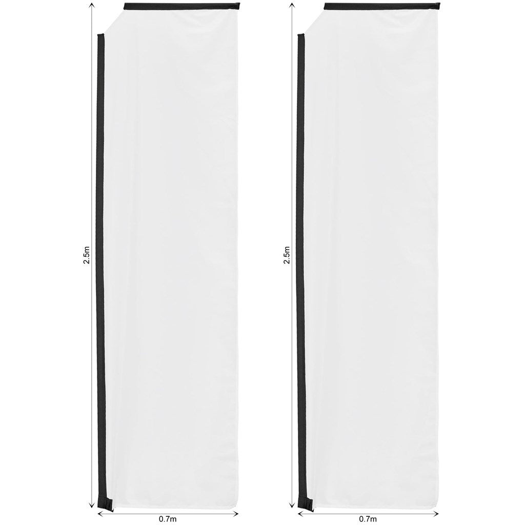Legend 3m Sublimated Telescopic Flying Banner Skin - Set Of 2 (Excludes Hardware) — Print Fast Express