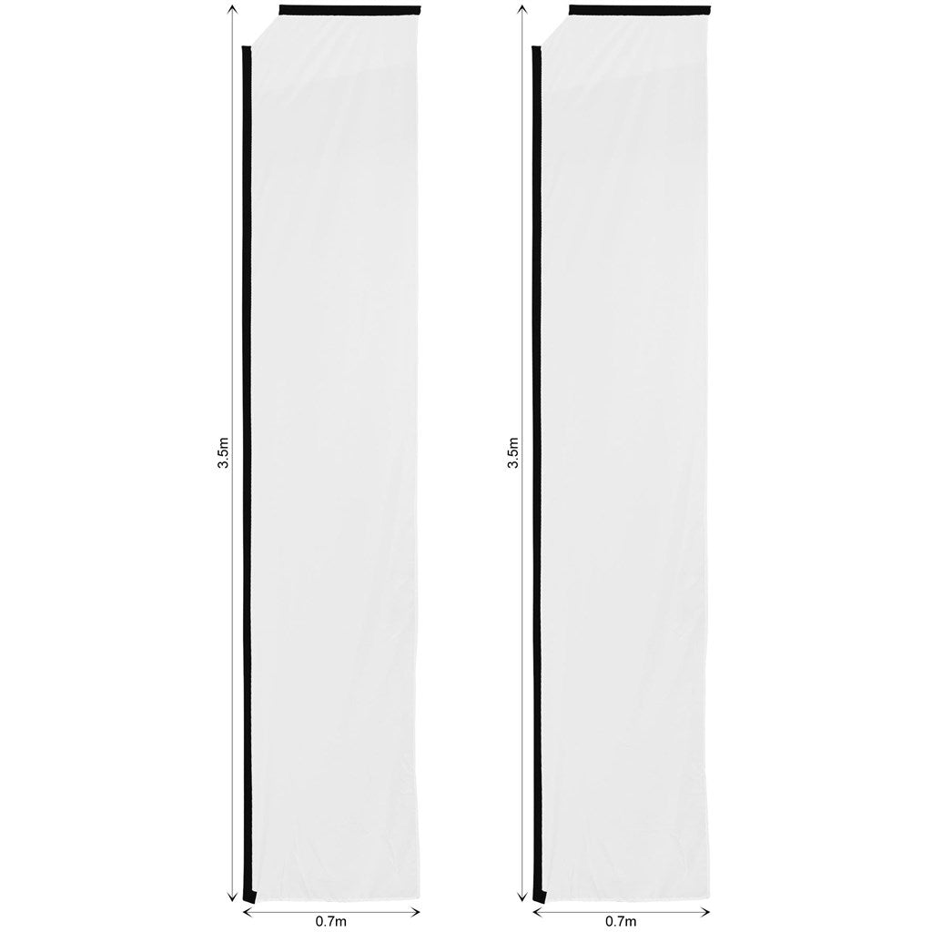 Legend 4m Sublimated Telescopic Flying Banner Skin - Set Of 2 (Excludes Hardware) — Print Fast Express