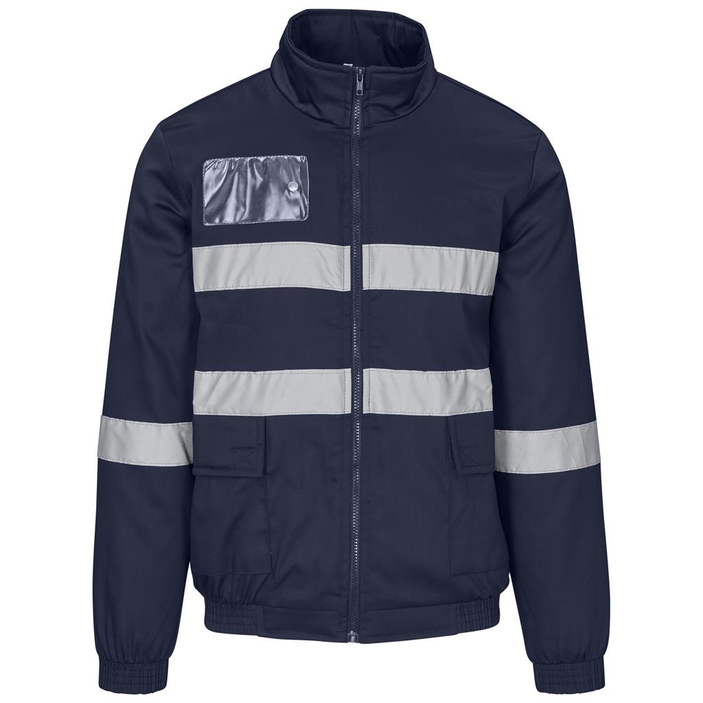 Foundation Hi-Viz Padded Jacket in Navy — Print Fast Express