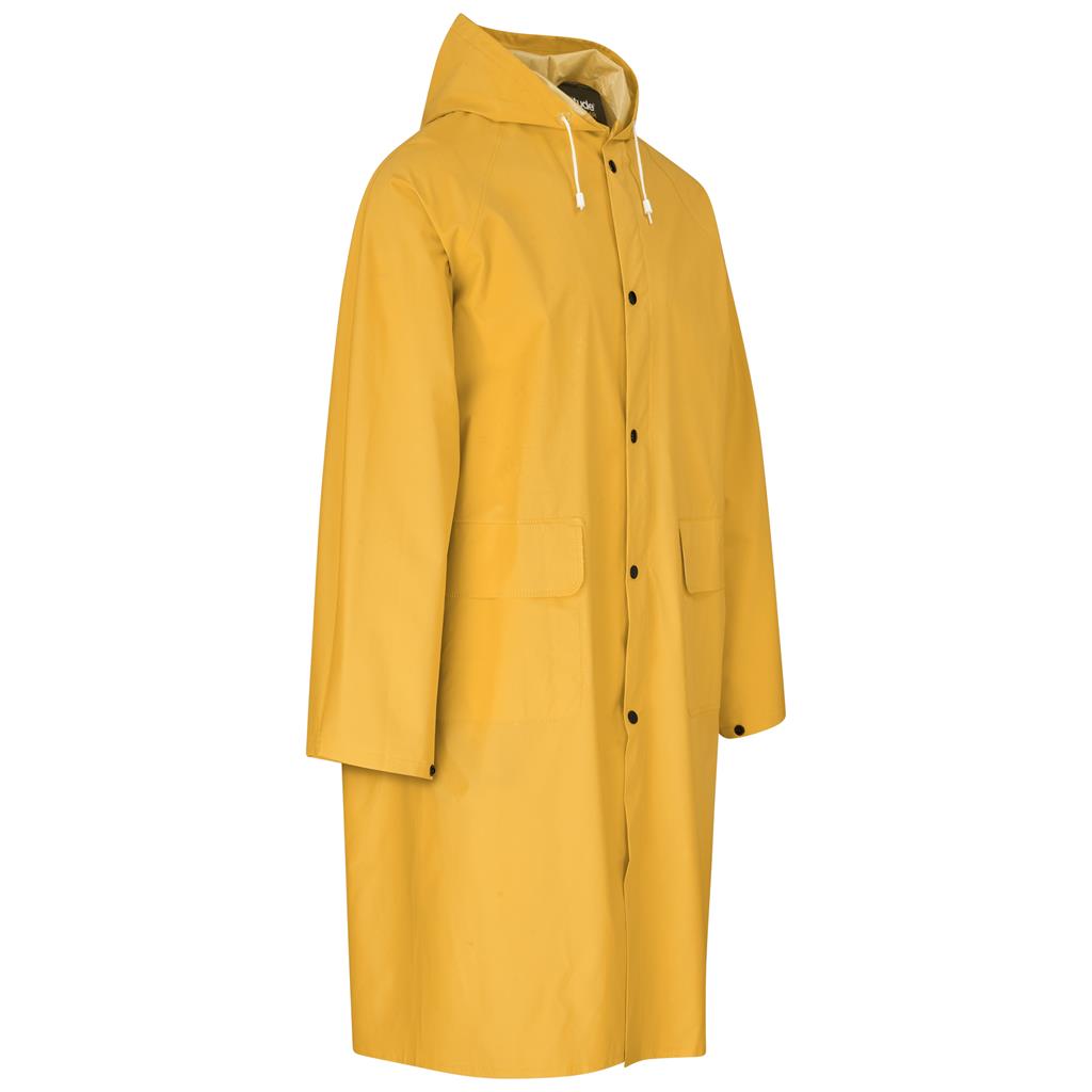 Light Duty Storm Rubberised Polyester/PVC Raincoat - Yellow — Print Fast Express