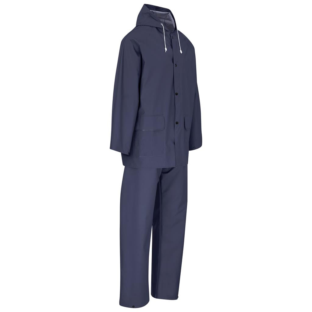 Light Hurricane Rubberised Polyester/PVC Rainsuit - Navy — Print Fast Express