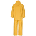 Light Hurricane Rubberised Polyester/PVC Rainsuit - Yellow custom branded with your logo