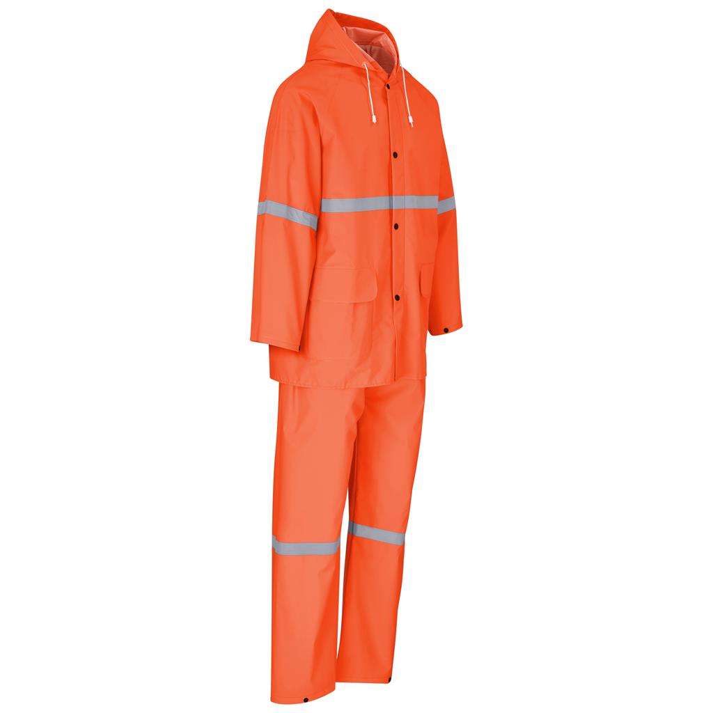 Light Duty Tornado  Hi-Viz Reflective  Rubberised Rainsuit - Orange — Print Fast Express