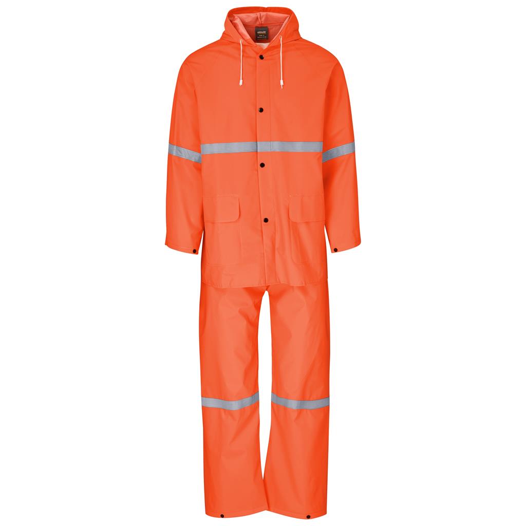Light Duty Tornado  Hi-Viz Reflective  Rubberised Rainsuit - Orange in Orange — Print Fast Express