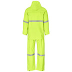Light Duty Tornado  Hi-Viz Reflective  Rubberised Rainsuit - Yellow — Print Fast Express