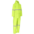 Light Duty Tornado  Hi-Viz Reflective  Rubberised Rainsuit - Yellow custom branded with your logo